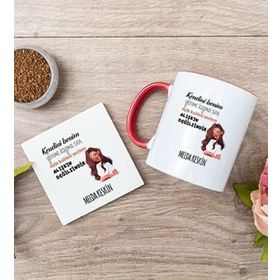 Alışıkın Değilsindir Tasarım Esprili Kırmızı Kişiye Özel Kupa Bardak