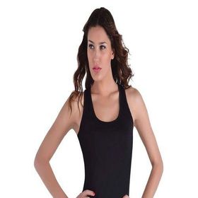 Alışveriş Meydanı Kadın Siyah Kalın Askılı Ribana Atlet