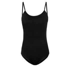 Alışveriş Meydanı Siyah İnce Askılı Çıtçıtlı Kancalı Bayan Likralı Zıbın Body Atlet