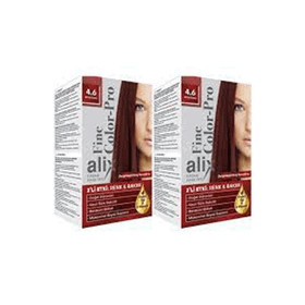 Alix 4.6 Ateş Kızılı 50 ml 2'li Set Kit Saç Boyası