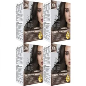 Alix 5.0 Açık Kahve 50 ml 4'lü Set Kit Saç Boyası