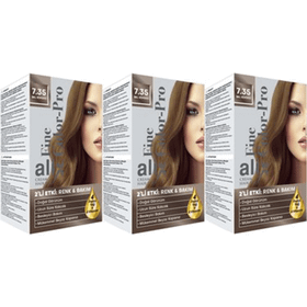 Alix 7.35 Bal Köpüğü 50 ml 3'lü Set Kit Saç Boyası