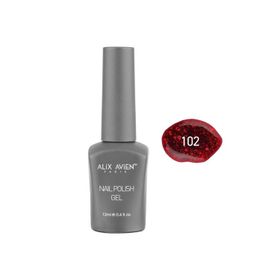Alix Avien 102 12 ml Işıltılı Kırmızı Kalıcı Oje