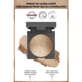 Alix Avien Baked Işıltılı 02 Golden Glow Pudra Aydınlatıcı