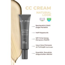 Alix Avien CC Renk Düzenleyici Sarı SPF15 40 ml Fondöten