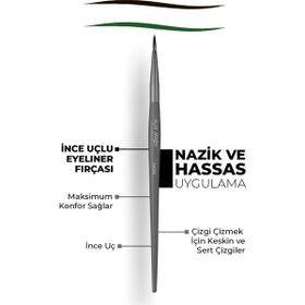 Alix Avien İnce Uçlu Eyeliner Fırçası