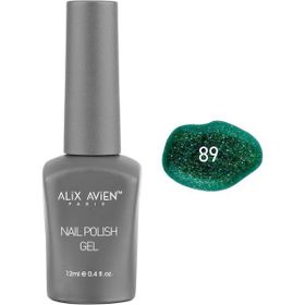 Alix Avien Işıltılı Yeni Yıl Yeşili Nail Uv Gel Polish 89 12 ml Kalıcı Oje
