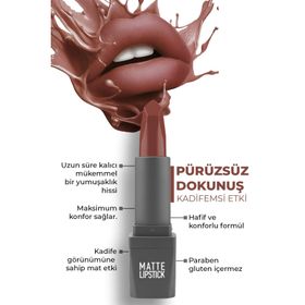 Alix Avien Matte 412 Warm Brown Ruj