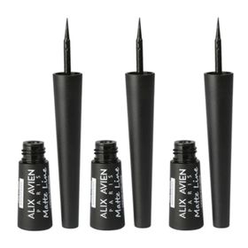 Alix Avien Matte Line Waterproof Çabuk Kuruyan Siyah 3 Adet Eyeliner