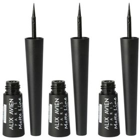Alix Avien Matte Line Waterproof Çabuk Kuruyan Siyah 3 Adet Eyeliner