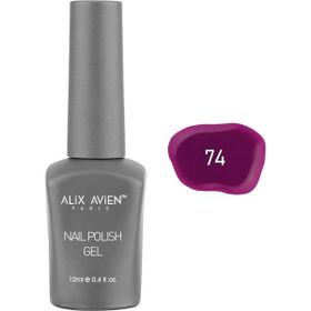 Alix Avien Mor Pembe Nail Uv Gel Polish 74 12 ml Kalıcı Oje