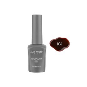 Alix Avien Nail Uv Gel Polish 106 12 ml Kahverengi Koyu Kırmızı Kalıcı Oje