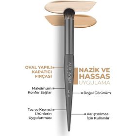Alix Avien Round Oval Yapılı Kapatıcı Fırçası