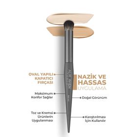 Alix Avien Round Oval Yapılı Kapatıcı Fırçası