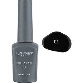 Alix Avien UV Kalıcı 01 Siyah Jel Oje