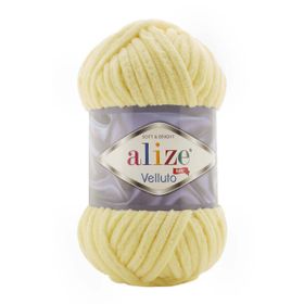 Alize 013 Açık Sarı 100 gr Velluto El Örgü İpi
