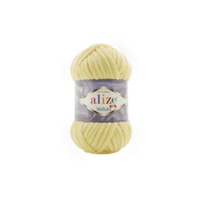 Alize 013 Açık Sarı 100 gr Velluto El Örgü İpi