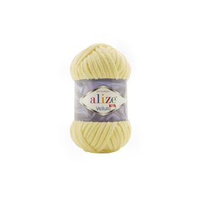 Alize 013 Açık Sarı 100 gr Velluto El Örgü İpi