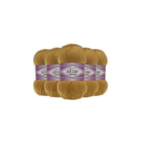 Alize 02 Hardal 5'li Cotton Gold El Örgü İpi