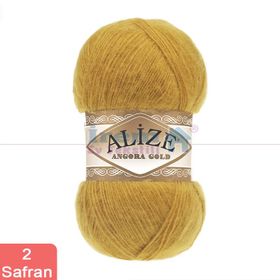 Alize 02 Safran 5'li Angora Gold El Örgü İpi