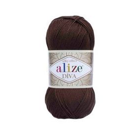 Alize 026 Kahve Diva El Örgü İpi