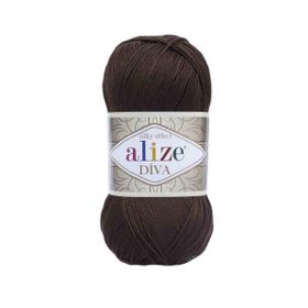 Alize 026 Kahve Diva El Örgü İpi