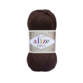 Alize 026 Kahve Diva El Örgü İpi
