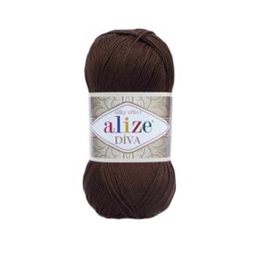 Alize 026 Kahve Diva El Örgü İpi