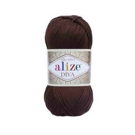 Alize 026 Kahve Diva El Örgü İpi