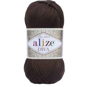 Alize 026 Kahve Diva El Örgü İpi