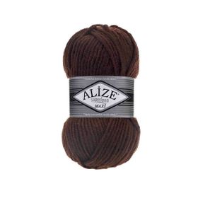 Alize 026 Kahverengi Superlana Maxi El Örgü İpi