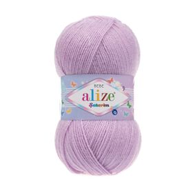 Alize 027 Lila Şekerim Bebe El Örgü İpi