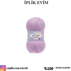 Alize 027 Lila Şekerim Bebe El Örgü İpi