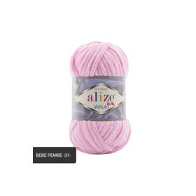 Alize 031 Bebe Pembe Velluto 100 gr El Örgü İpi
