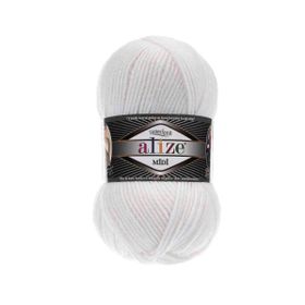 Alize 055 Beyaz Superlana Midi El Örgü İpi