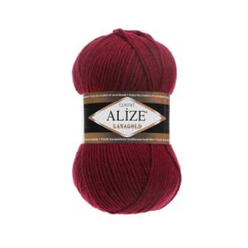 Alize 057 Bordo Lanagold El Örgü İpi