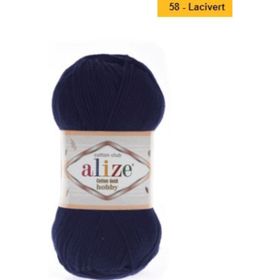 Alize 058 Lacivert 50 gr Cotton Gold Hobby El Örgü İpi