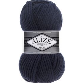 Alize 058 Lacivert Superlana Maxi El Örgü İpi