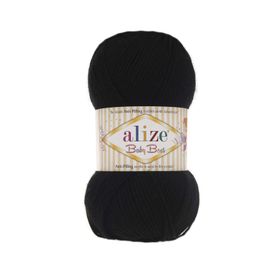 Alize 060 Siyah Baby Best El Örgü İpi