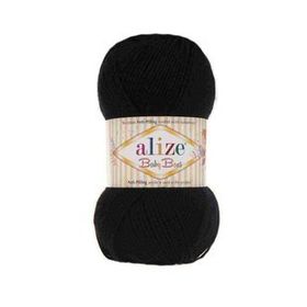 Alize 060 Siyah Baby Best El Örgü İpi