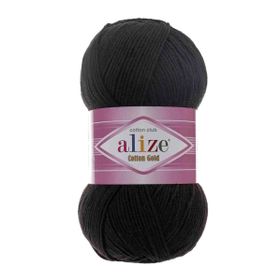 Alize 060 Siyah Cotton Gold El Örgü İpi