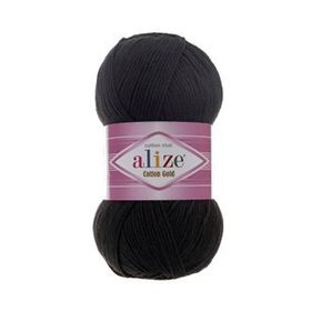 Alize 060 Siyah Cotton Gold El Örgü İpi