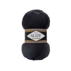 Alize 060 Siyah Lanagold El Örgü İpi