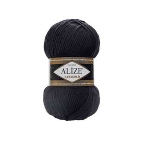 Alize 060 Siyah Lanagold El Örgü İpi