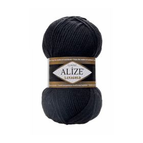 Alize 060 Siyah Lanagold El Örgü İpi