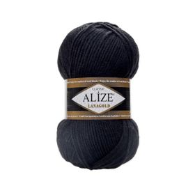 Alize 060 Siyah Lanagold El Örgü İpi