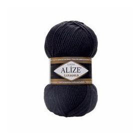 Alize 060 Siyah Lanagold El Örgü İpi