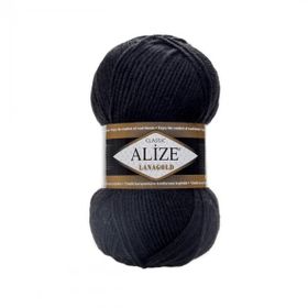 Alize 060 Siyah Lanagold El Örgü İpi