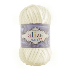 Alize 062 Açık Krem 100 gr Velluto El Örgü İpi
