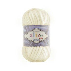 Alize 062 Açık Krem 100 gr Velluto El Örgü İpi